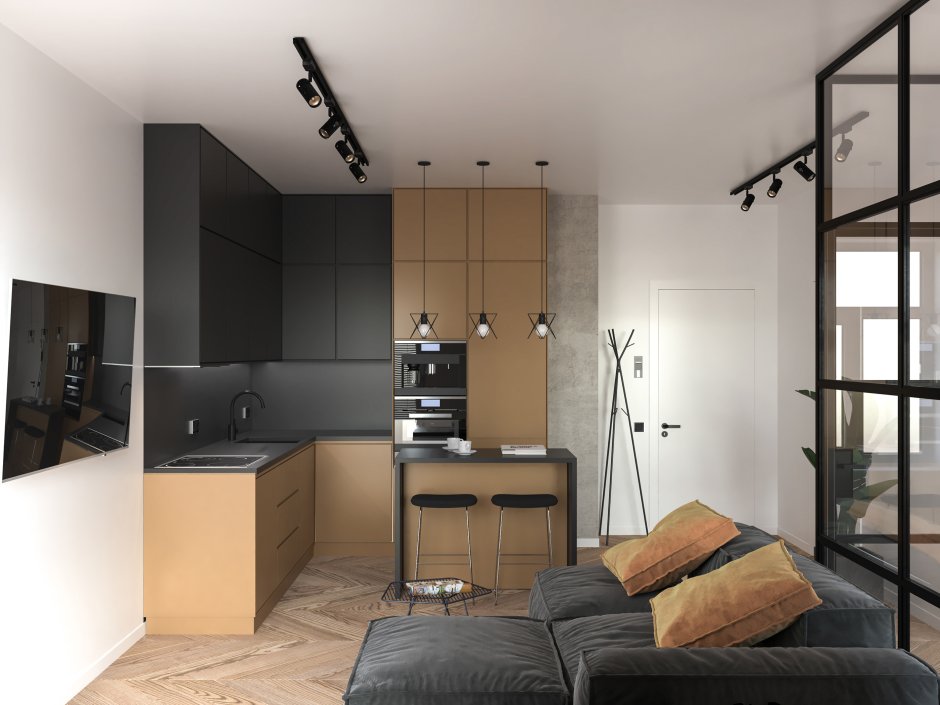 Отделка квартиры студии 25 кв.м