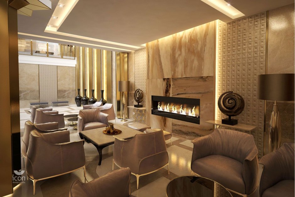 Кухня гостиная в минималистичном стиле