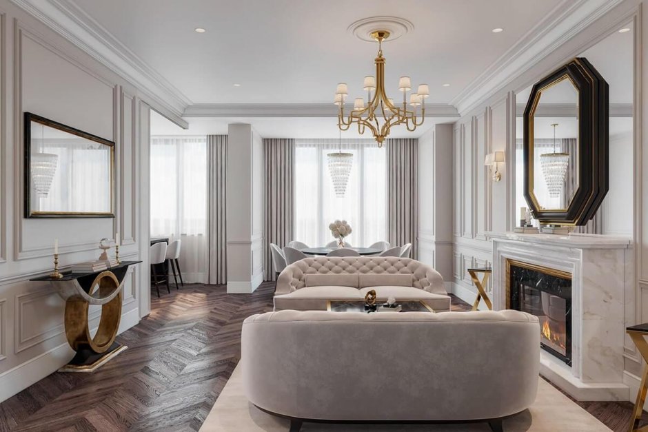 Проект гостиной Минимализм