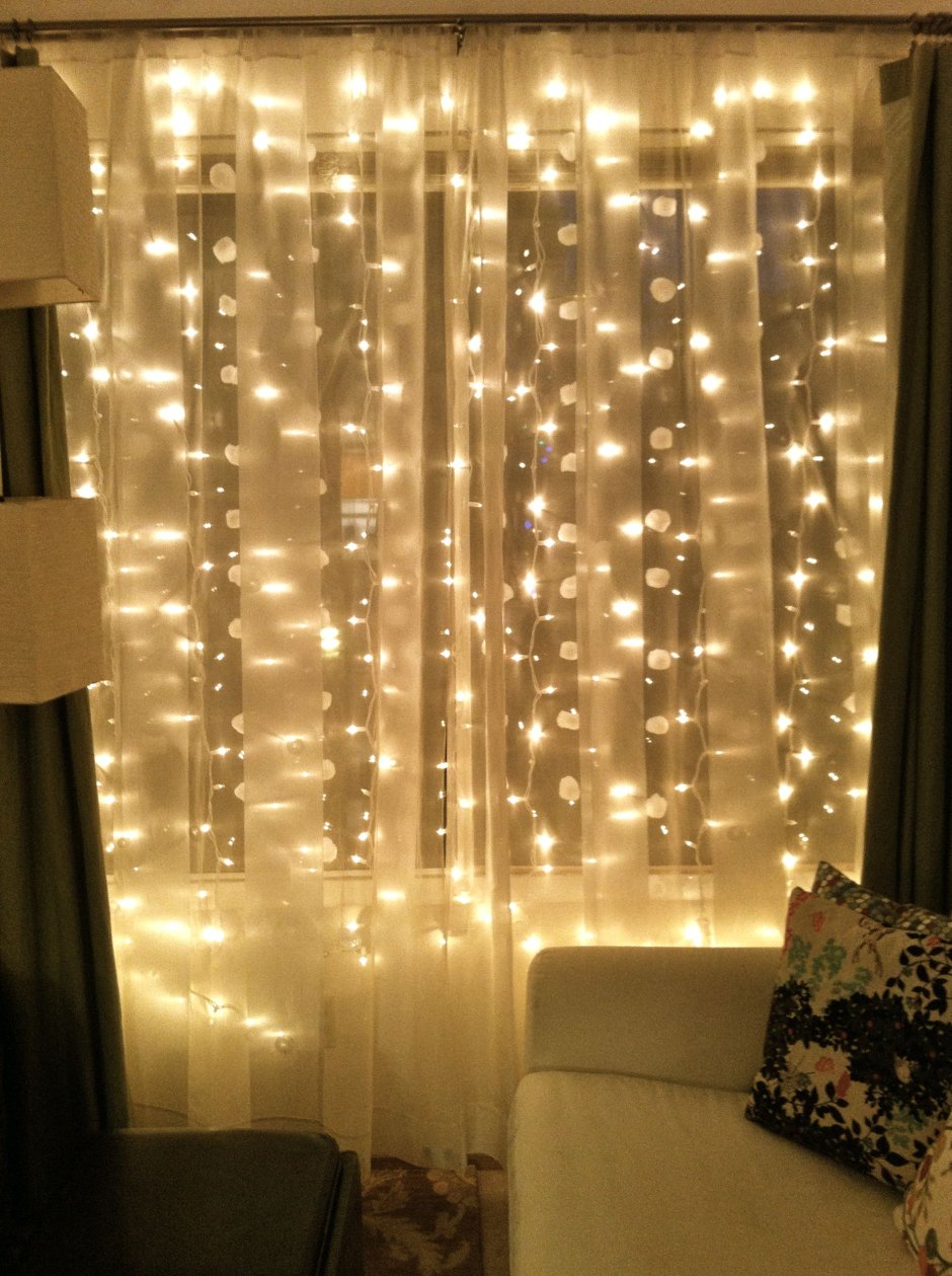 Гирлянда Снежное кружево капельки