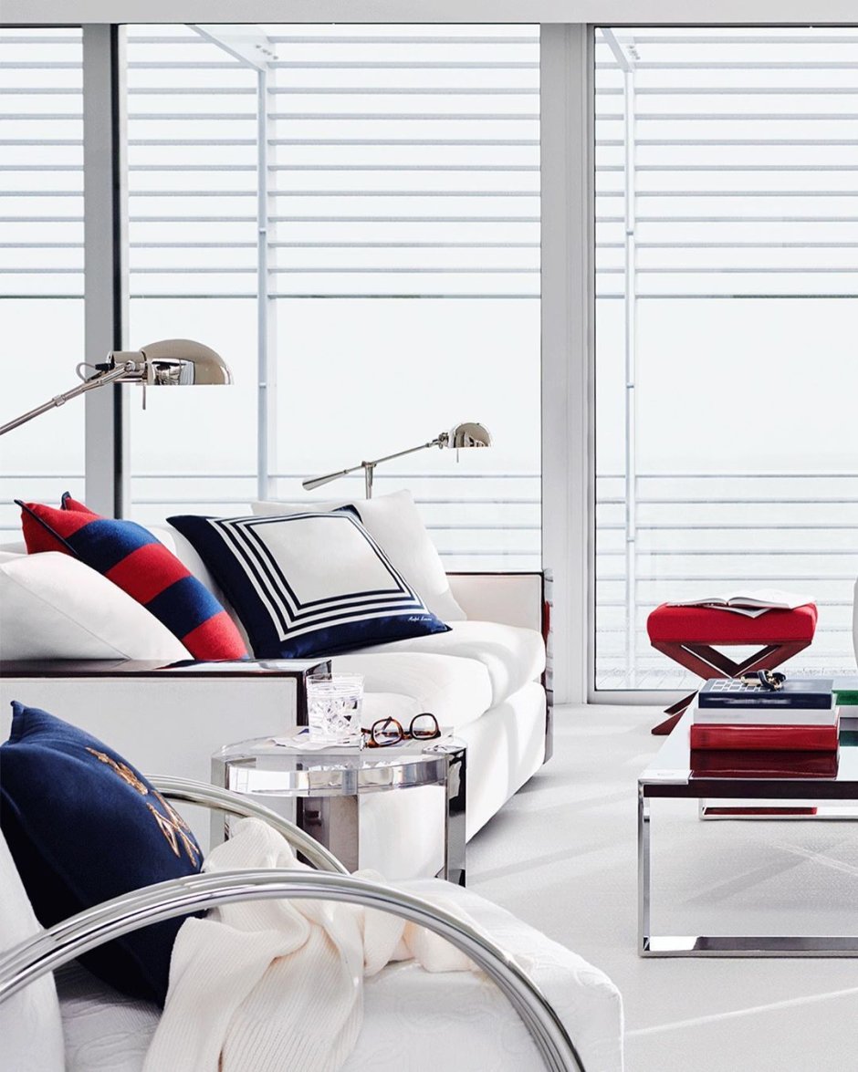 Новогодний интерьер в загородном доме в стиле Ralph Lauren