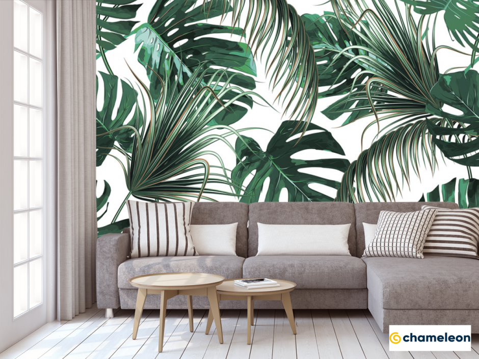 Фотопанно с листьями Сканди