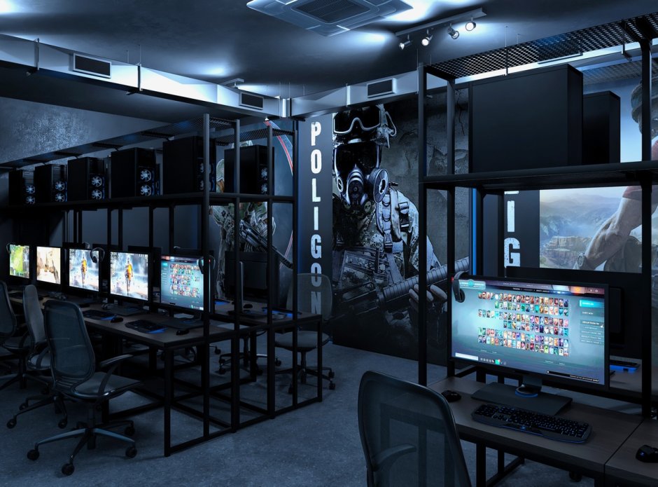 Дизайн проект компьютерного клуба