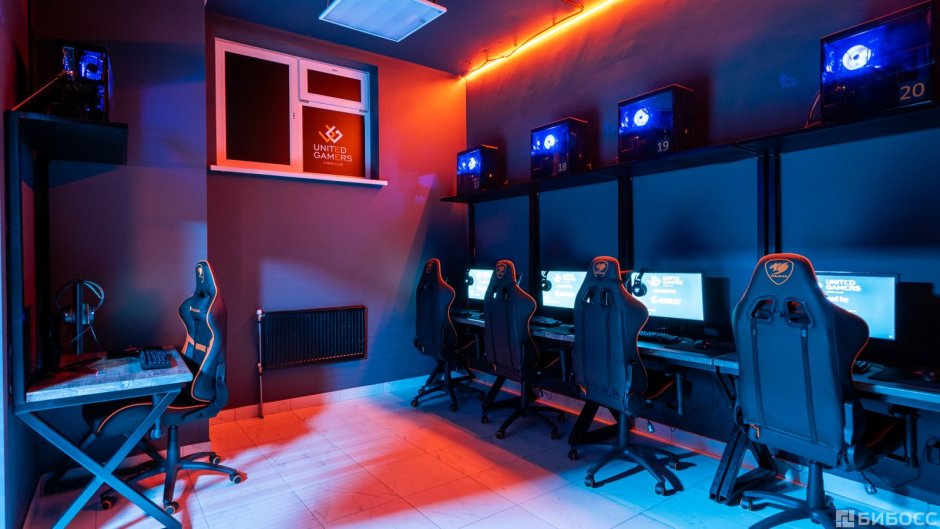 Игровой клуб интерьер