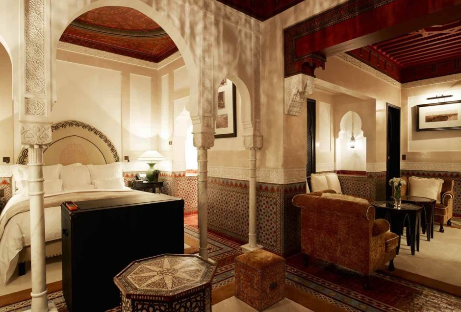 Интерьеры в Восточном арабском марокканском стиле
