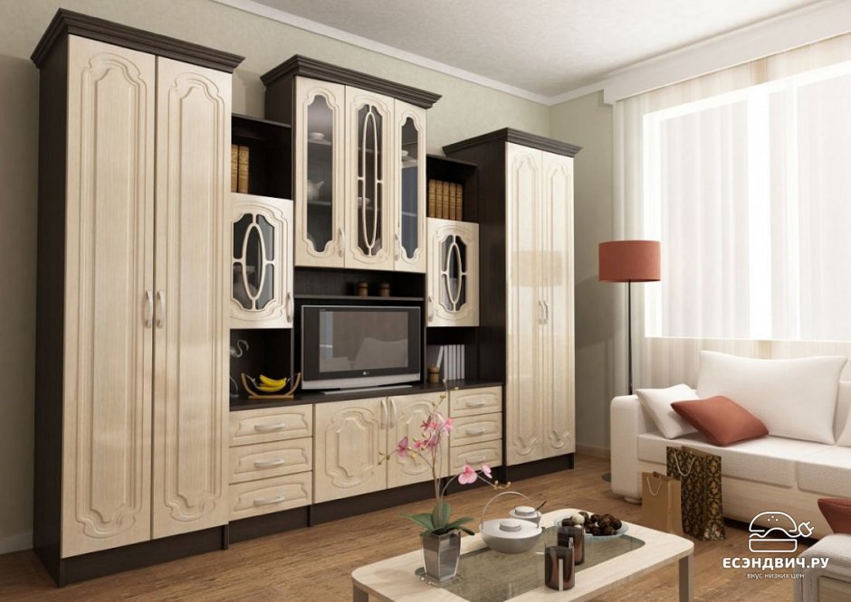 Гостиная Альберт 5 Сурская мебель