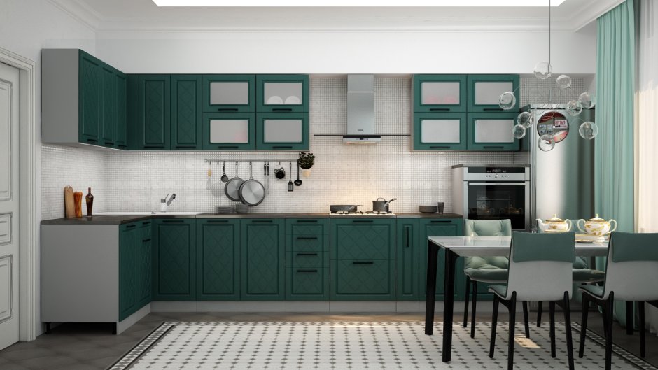 Кухня София Барселона седой клен Морское дерево