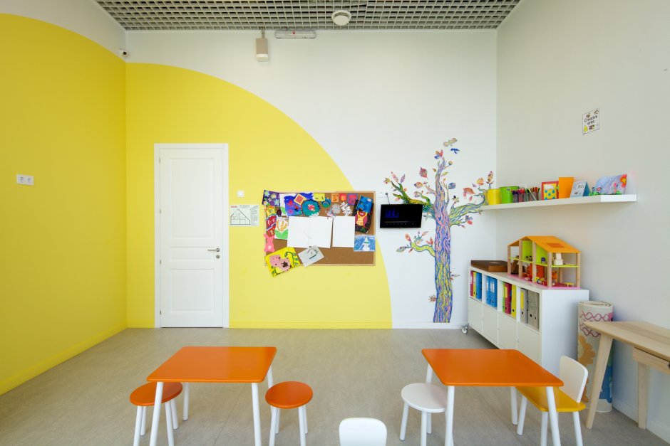Цвет стен в детском центре