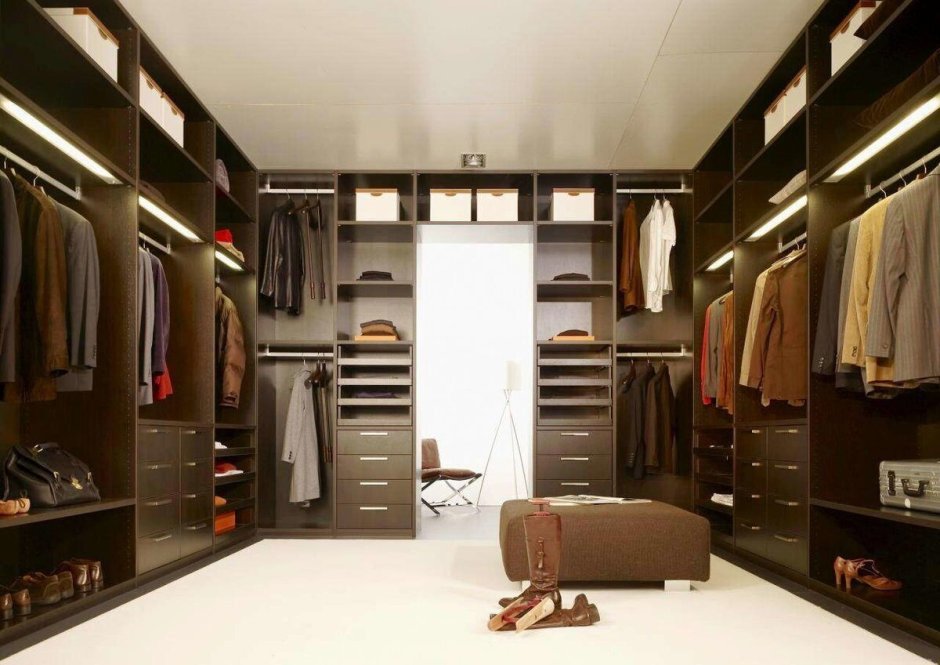 Мужская гардеробная комната