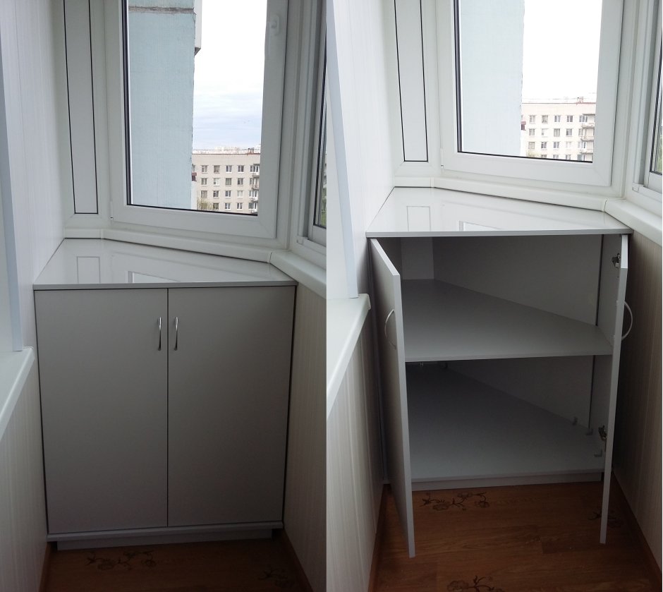 Угловая тумба на лоджию