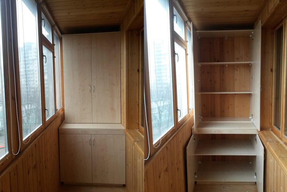 Вместимый шкаф на балкон