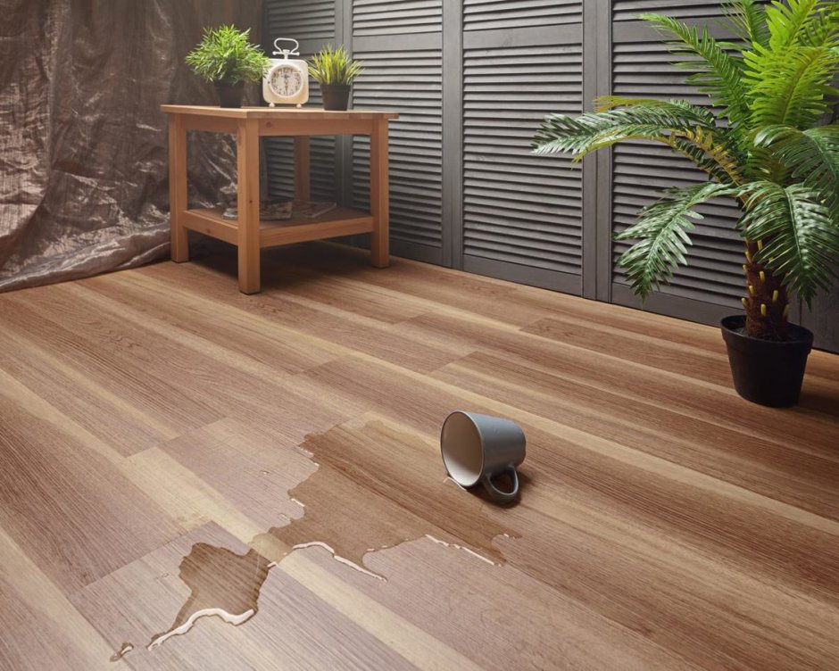 Самоклеющаяся плитка ПВХ для пола