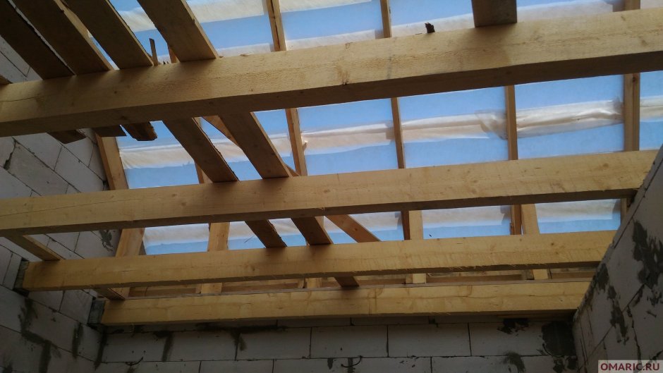 Подшивка чернового потолка