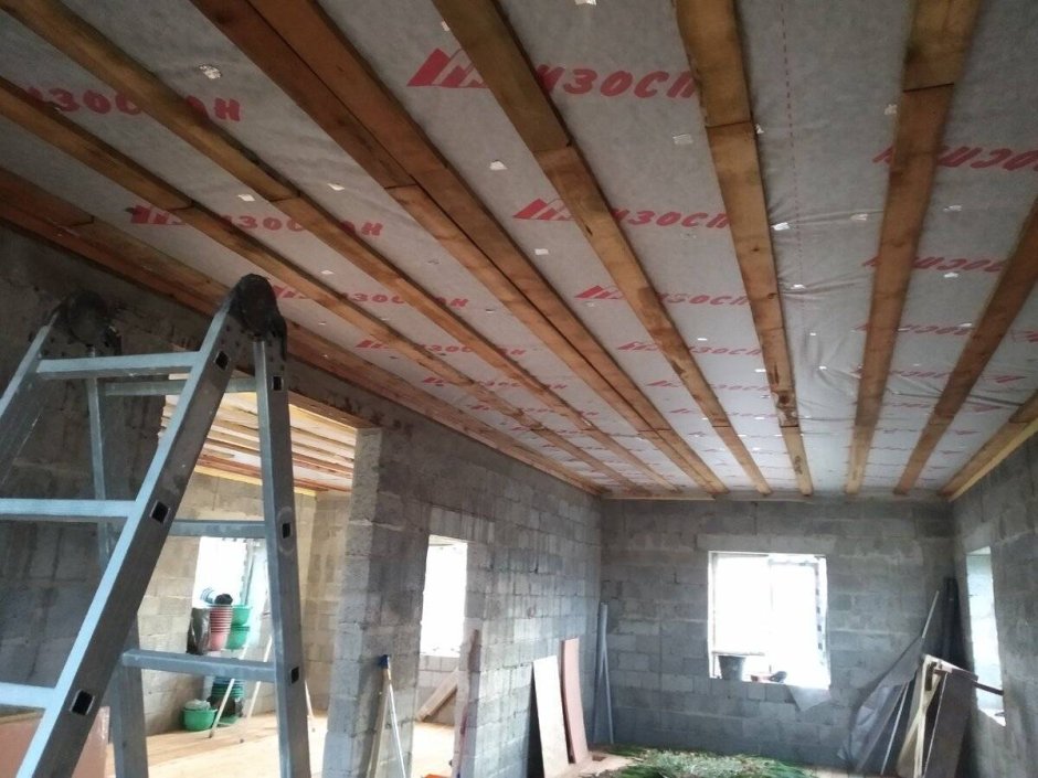 Конструкция деревянного пола с утеплителем по лагам