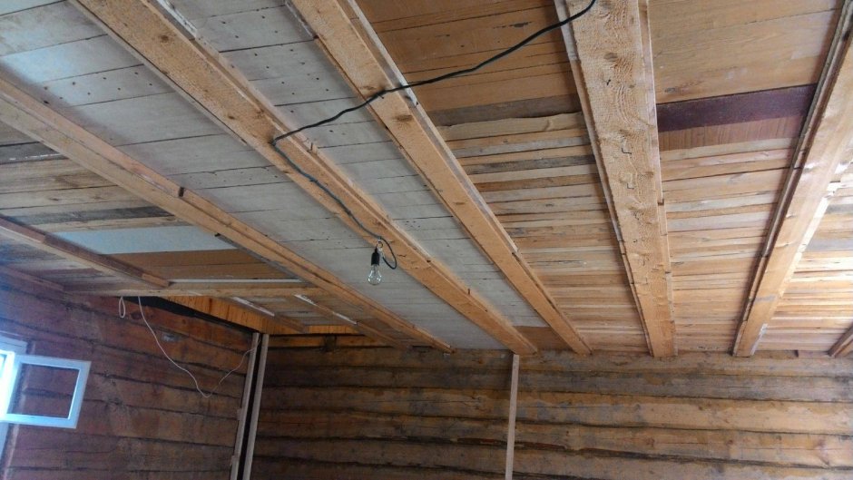 Холодный чердак перекрытие по балкам