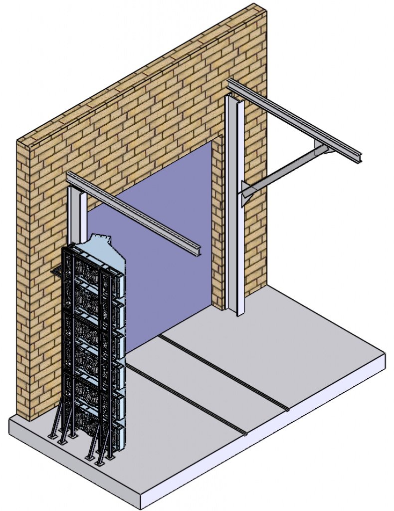 Закладные для тепловой завесы