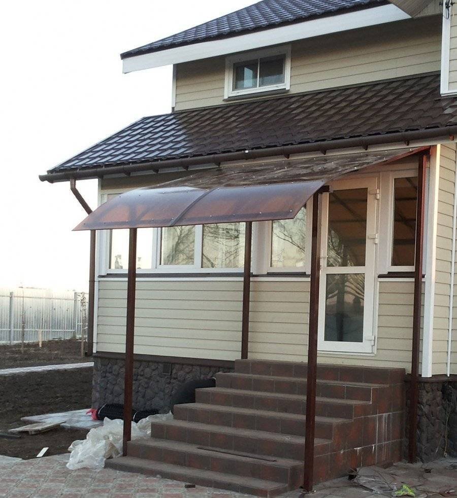 Остекление веранды Безрамное поликарбонат монолит