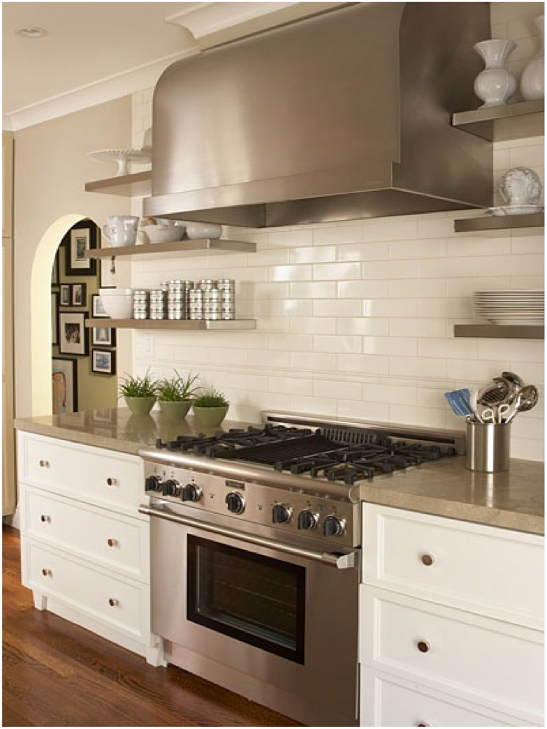 Фартук для угловой кухни из плитки