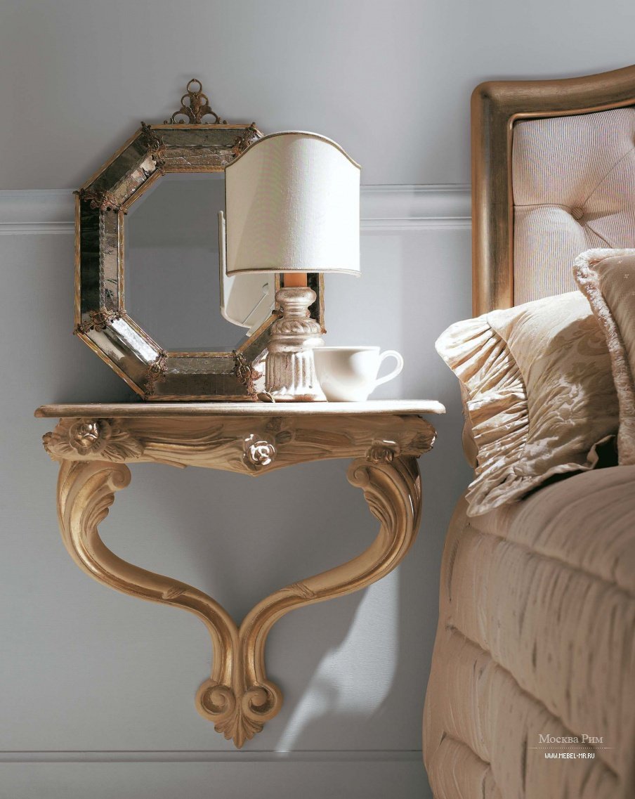 Подвесные тумбы в спальню с туалетным столиком