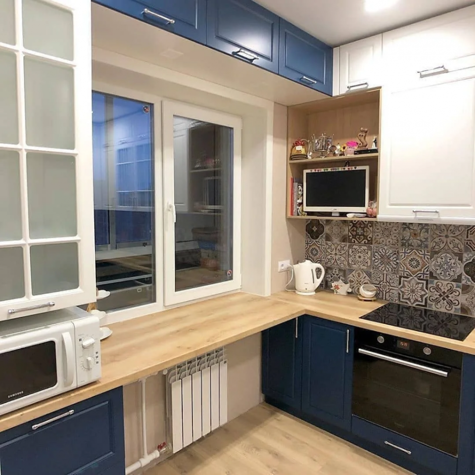 Кухня икеа в сталинке