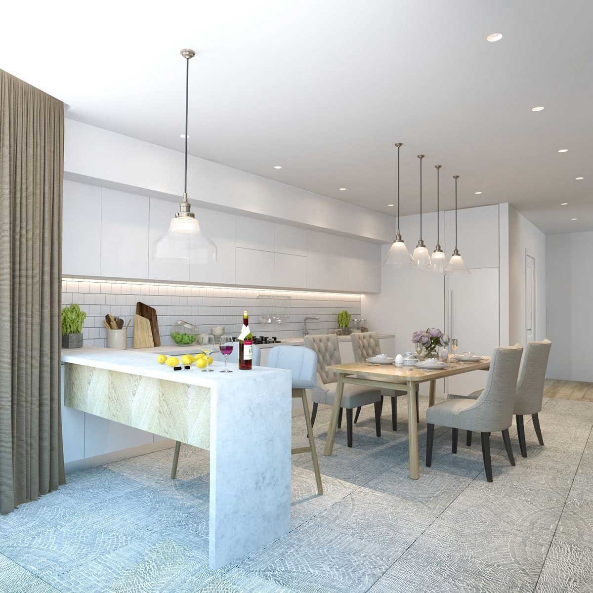 Дизайн белой кухни гостиной. Кухня гостиная светлая современная. Кухня столовая в современном стиле светлая. Кухни остинеые саетоые. Светлый интерьер кухни гостиной.