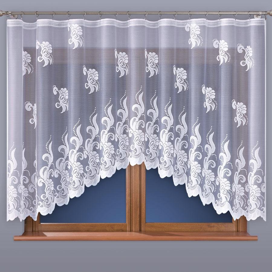 Шторы белый жаккард