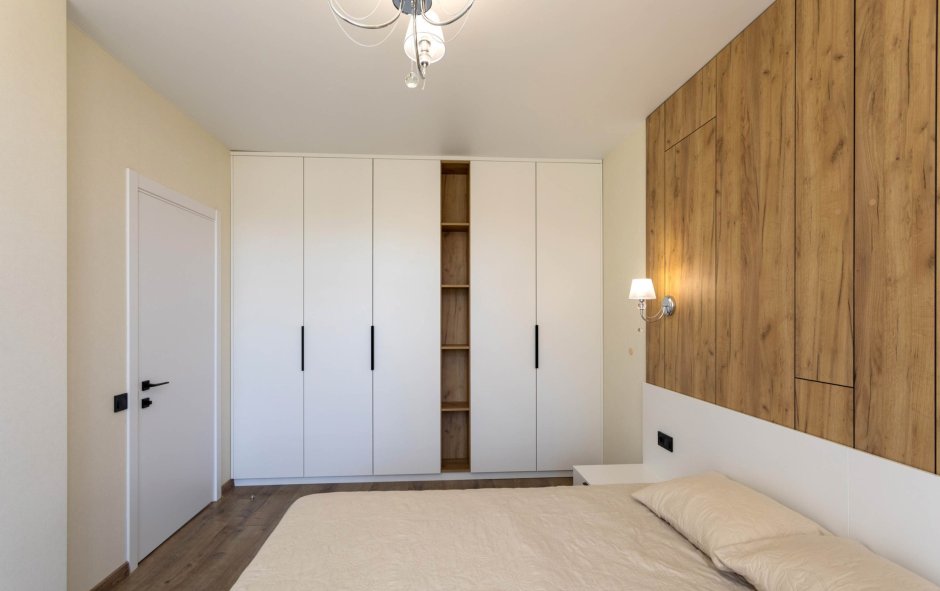 Шкаф с антресолью распашной Сканди