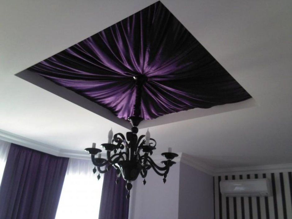 Подвесной потолок из ткани