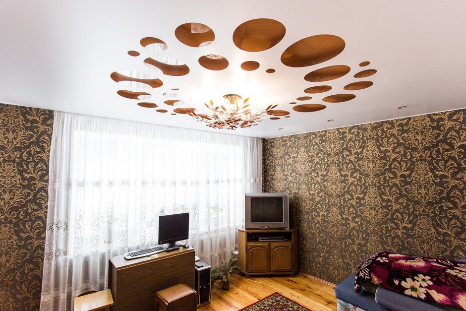 Теневой натяжной потолок