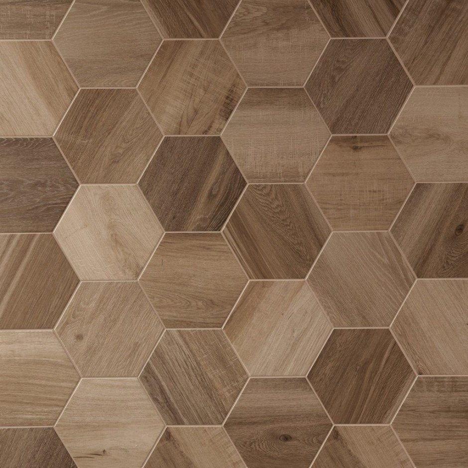 Hexagon Wood b 34.6x40