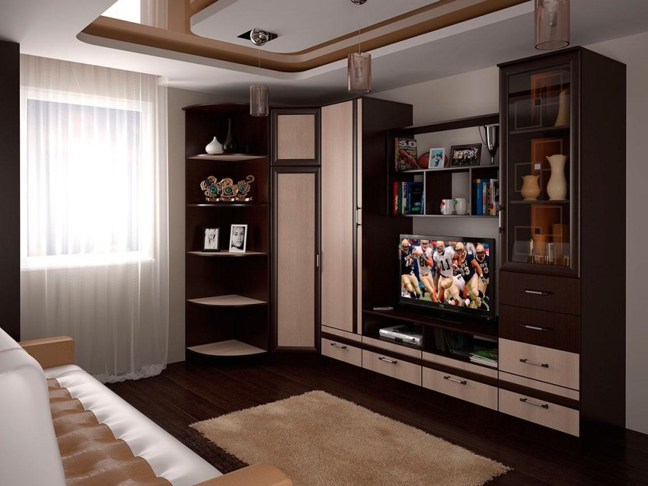 Угловая стенка в зал