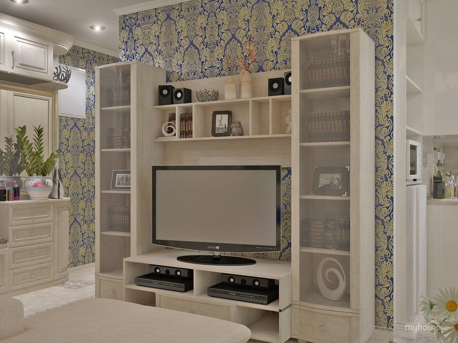 Мебельная стенка с телевизором