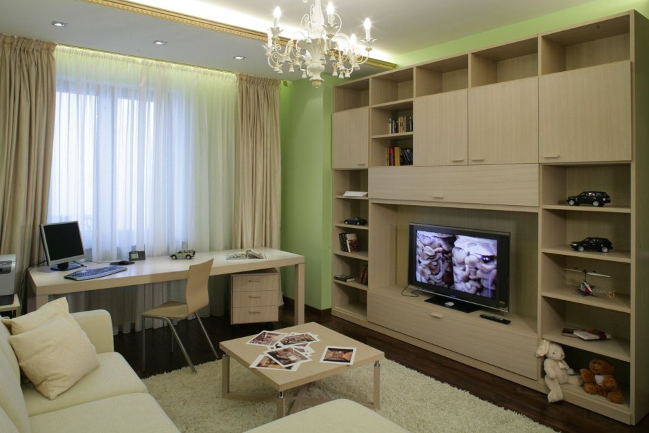 Ниши под телевизор в зале