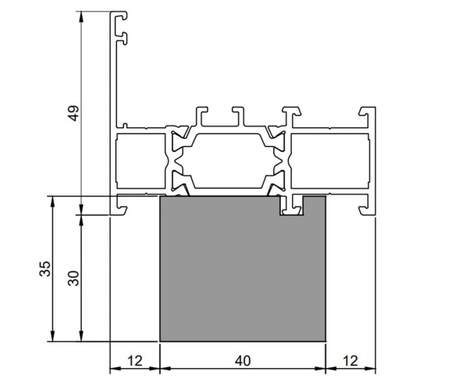 Подставочный профиль 110.118