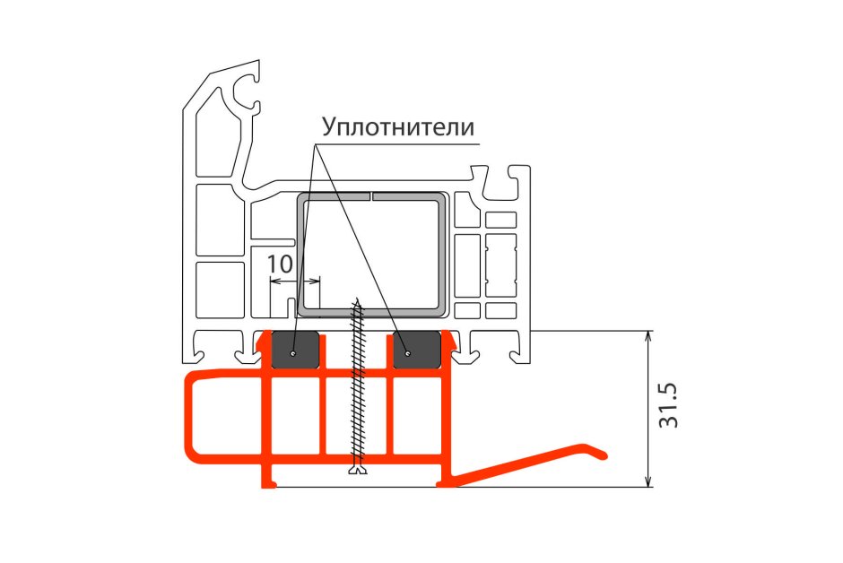 Подставочный профиль 30 мм:561013