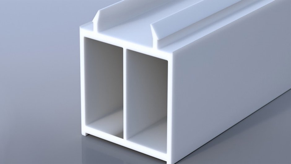 KBE профиль импоста ПВХ 70 мм