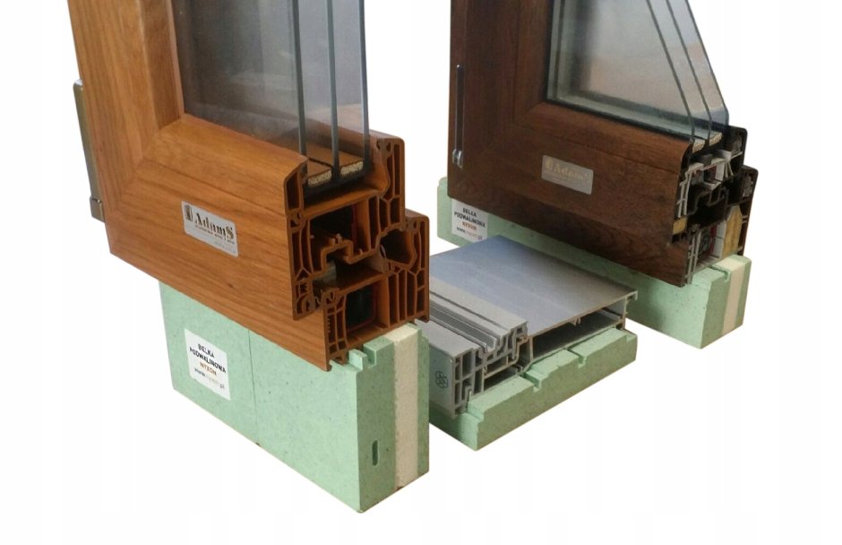 Подставочный профиль для окон ПВХ Рехау