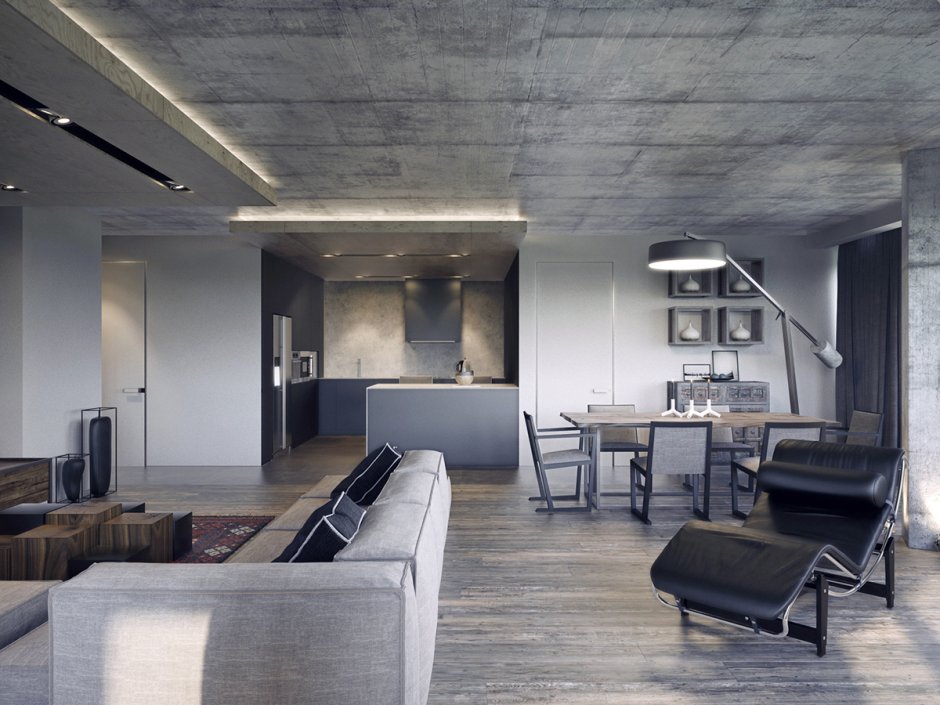 Натяжной бетон tension Loft