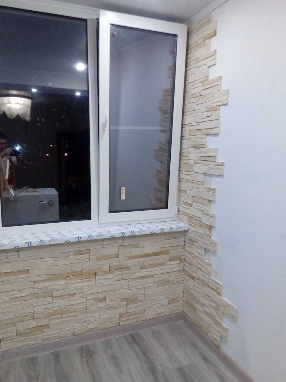 Отделка окна плиткой