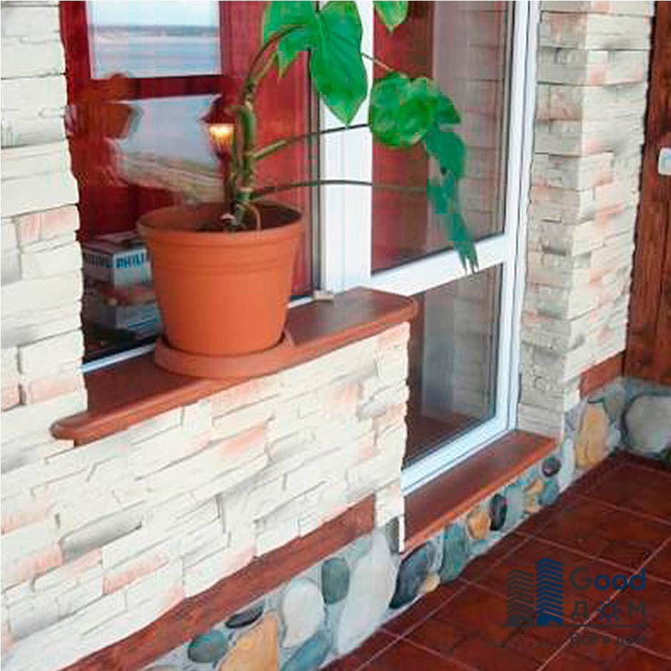 Мозаика на откосах окон