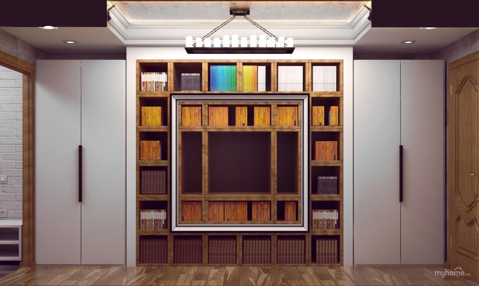 Шкаф в гостиную в стиле лофт