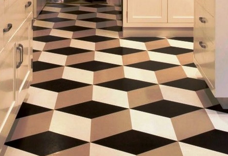 Плитка напольная 3d эффект