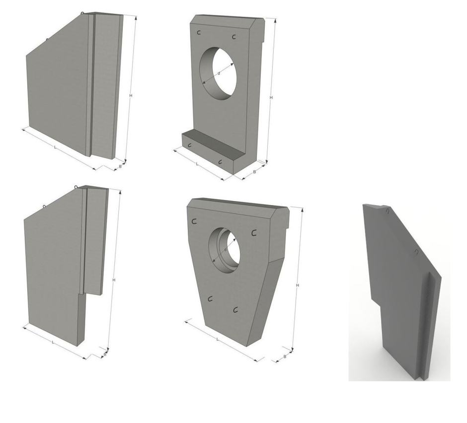 Портальная стенка водопропускной трубы 530