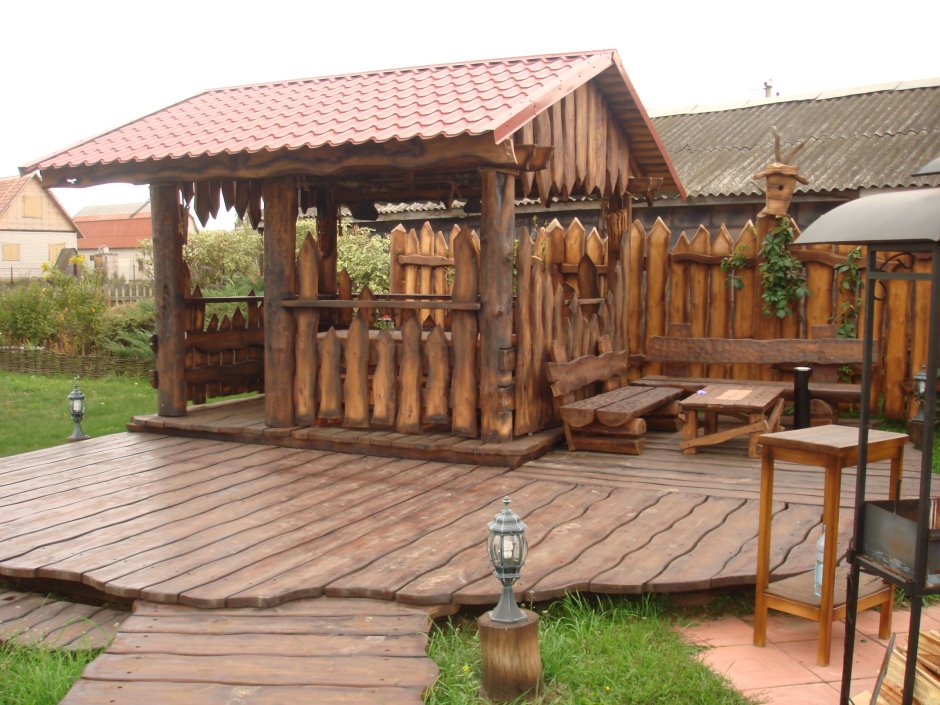 Беседка из артбетона