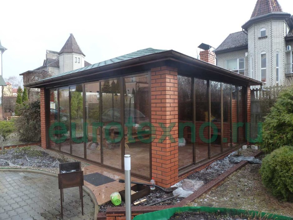 Застекленная беседка Балтика