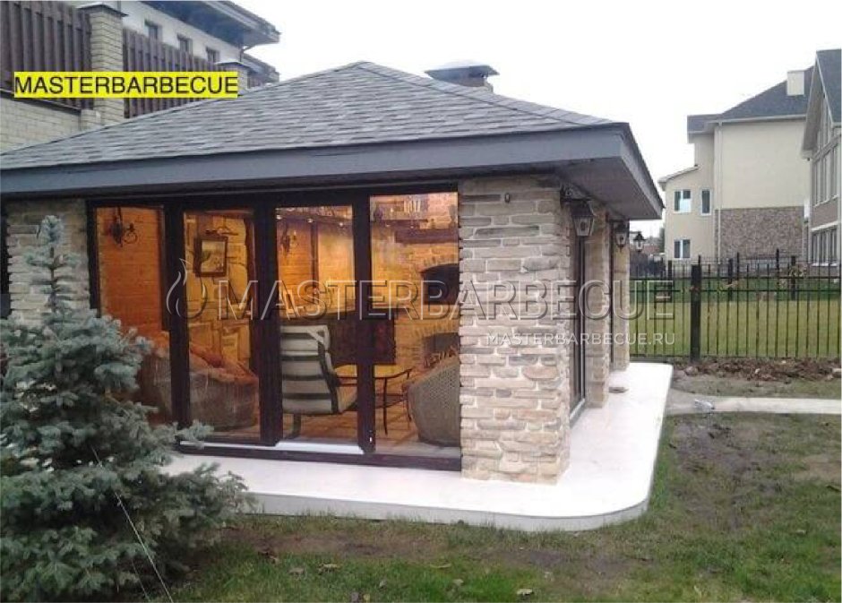 Трехфасадный зимний сад