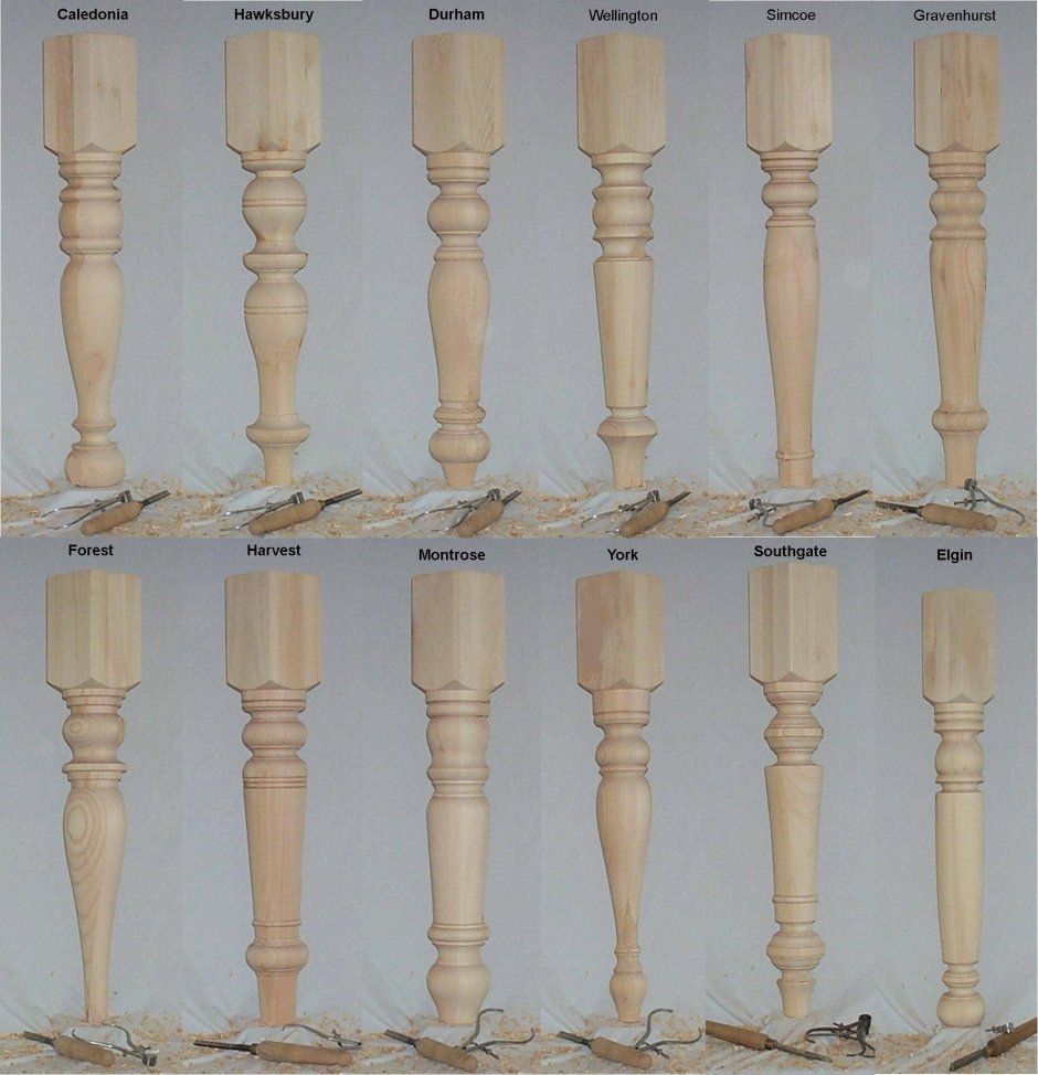 Точеные ножки для стола из дерева