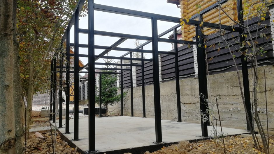 Каркас из профильной трубы 80*80