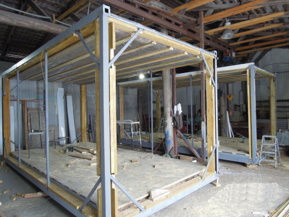 Каркас бытовки 2х2 из профтрубы