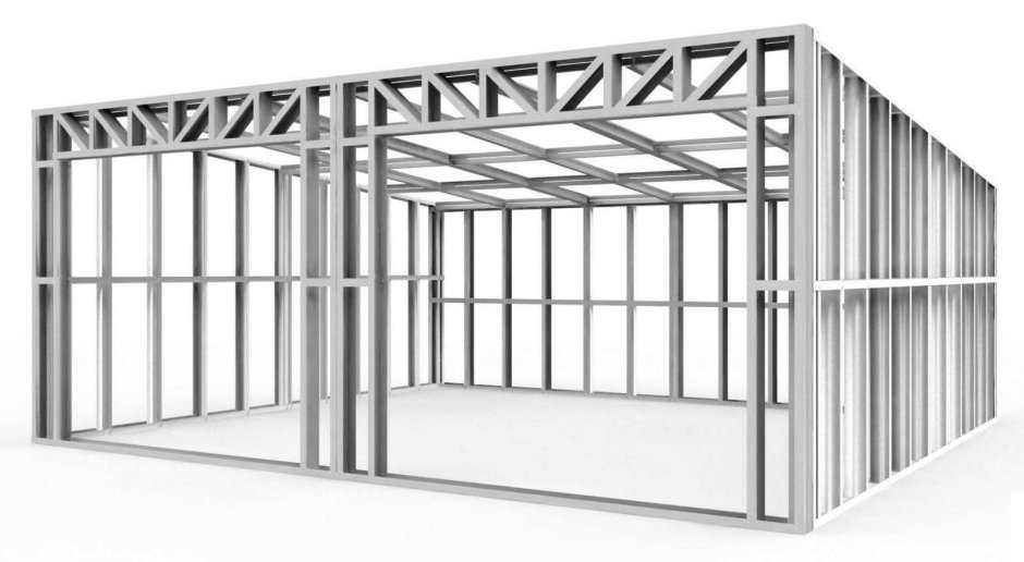 Каркас Ангара из профильной трубы 100х100